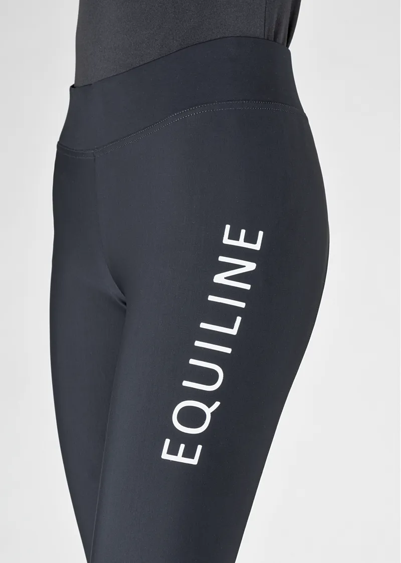Equiline Riding Leggings Full Grip Chunf Black-1