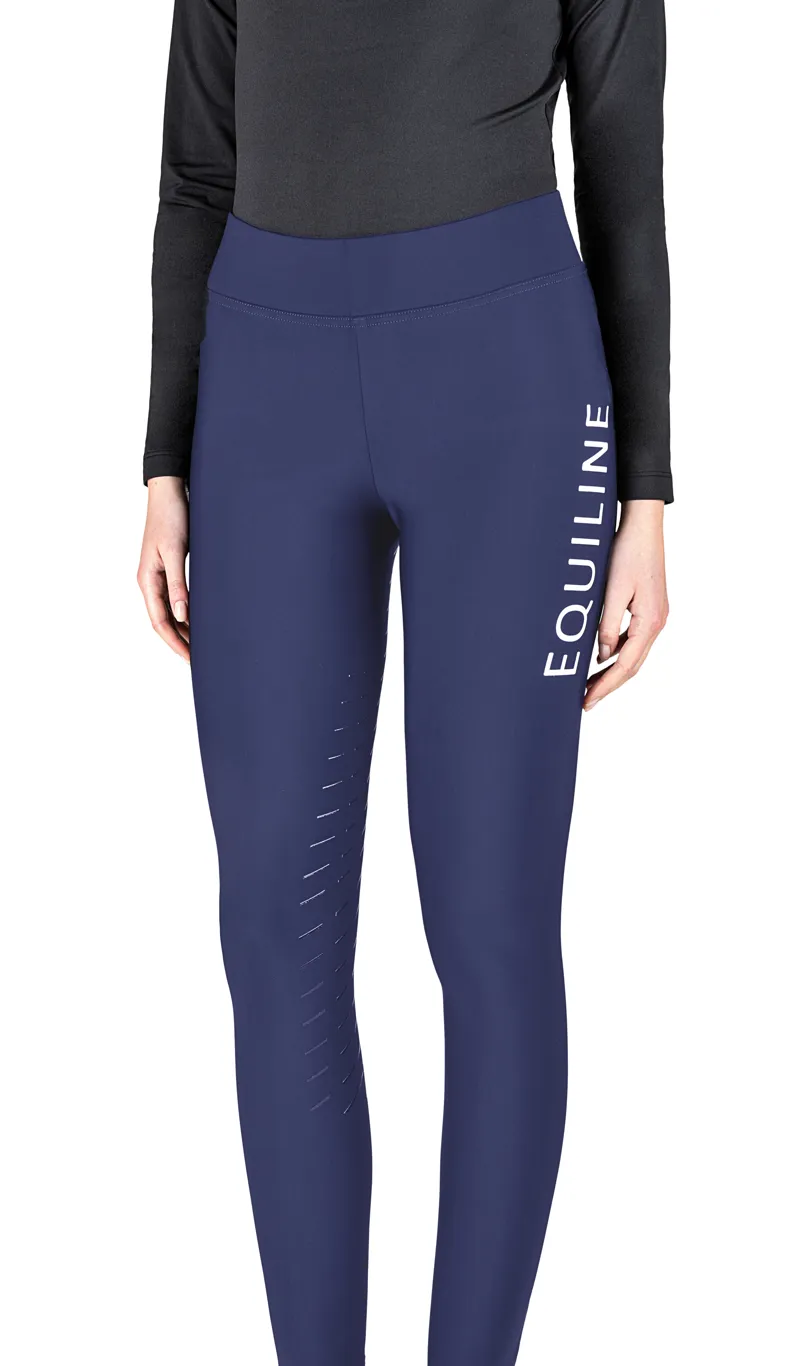 Equiline Riding Leggings Full Grip Chunf Cobalt