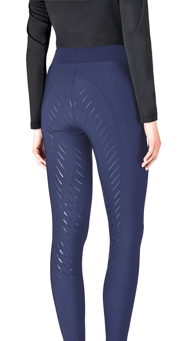 Equiline Riding Leggings Full Grip Chunf Cobalt-2