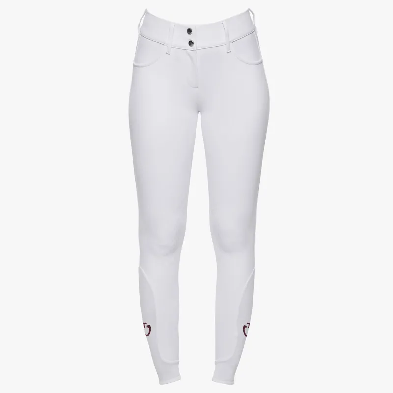 Cavalleria Toscana Ladies American Breeches Knee Grip White-1