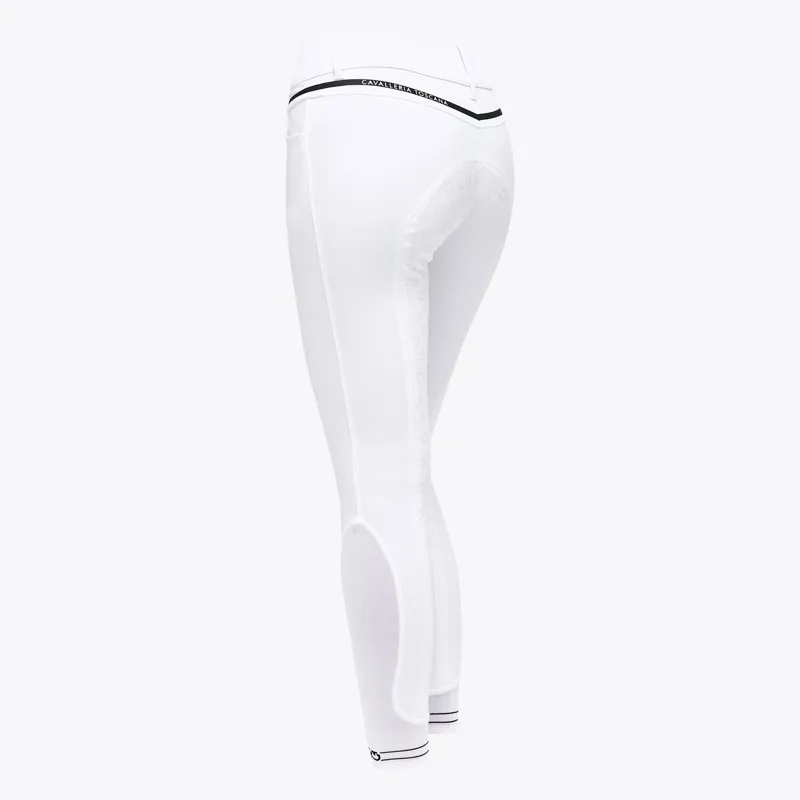 Cavalleria Toscana Silicone Knee Grip Logo Breech White-2