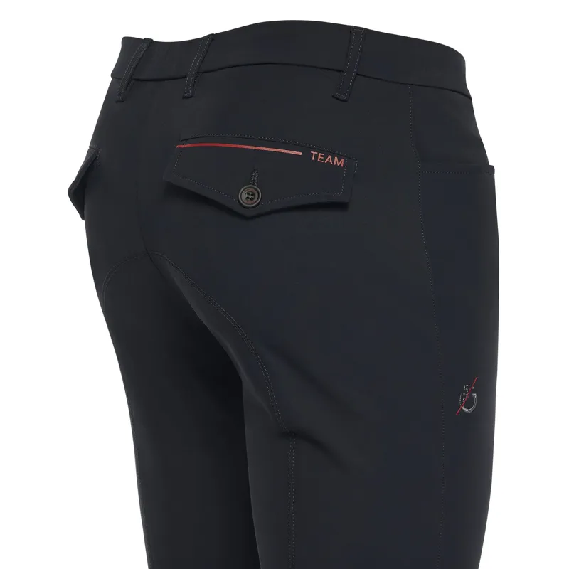 Cavalleria Toscana Team Men Red Stripe Breech Navy-1