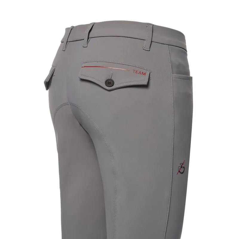 Cavalleria Toscana Team Men Red Stripe Breech Grey-3