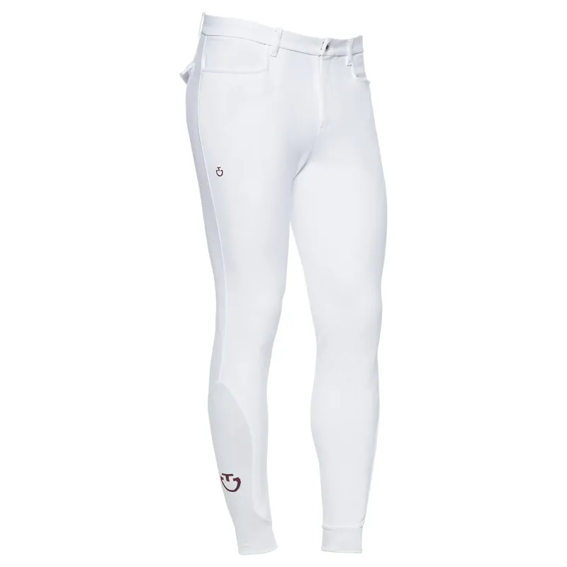 Cavalleria Toscana Team Mens Red Stripe Breech White