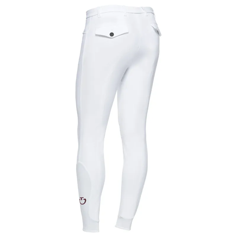 Cavalleria Toscana Team Mens Red Stripe Breech White-1