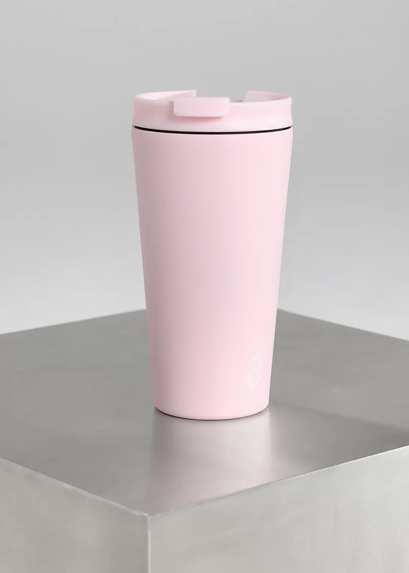 Aztec Diamond Pink Travel Mug-1