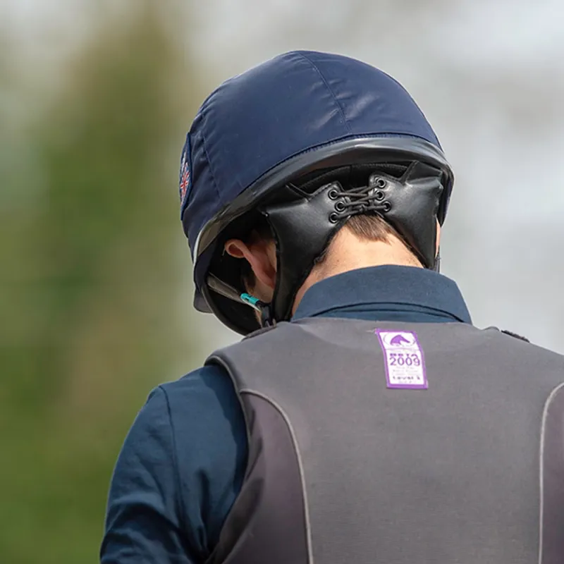 Charles Owen Pro II Plus Riding Hat Skull Navy-1