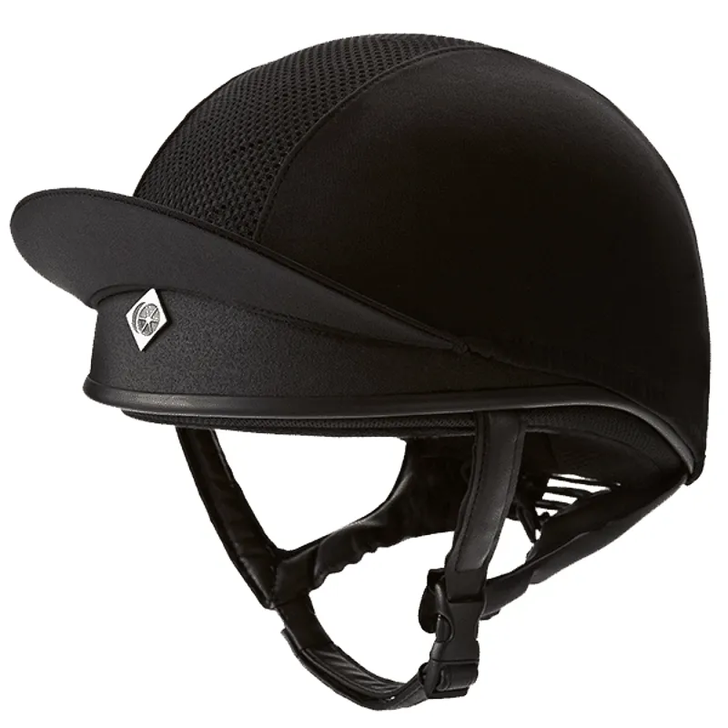 Charles Owen Pro II Plus Riding Hat Skull Black