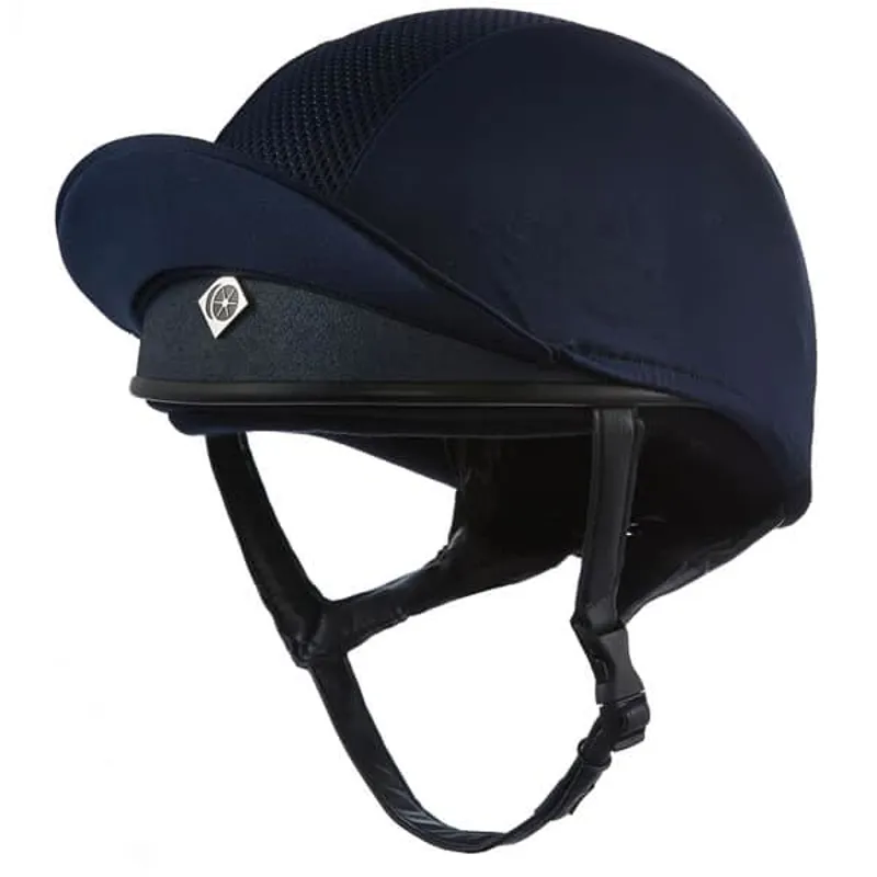 Charles Owen Pro II Plus Riding Hat Skull Navy