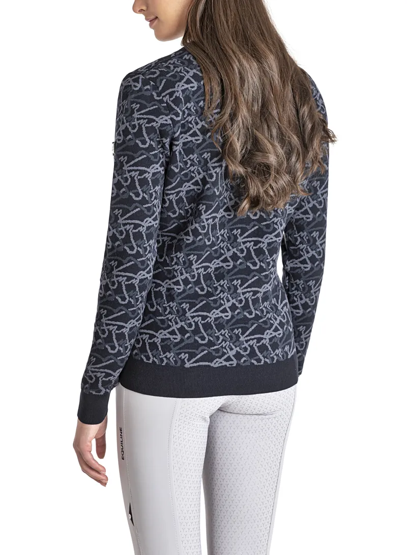 Equiline Engre Ladies Pullover Allover Blue-1