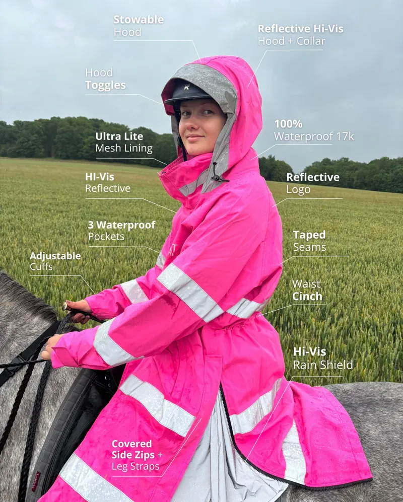 Reincoat Lite Adult - Hi-Vis Pink-5