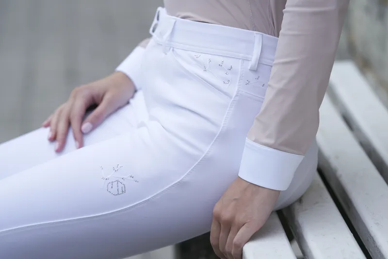 Samshield Jully Crystal Leaf Full Grip Breech White