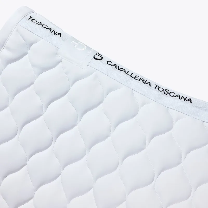Cavalleria Toscana Circular Saddle Pad Dressage Full White-2
