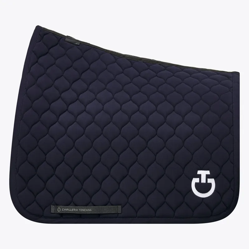 Cavalleria Toscana Circular Saddle Pad Dressage Navy Full