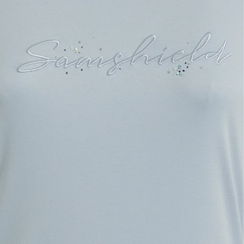 Samshield Axelle Script T-Shirt Powder Blue-2