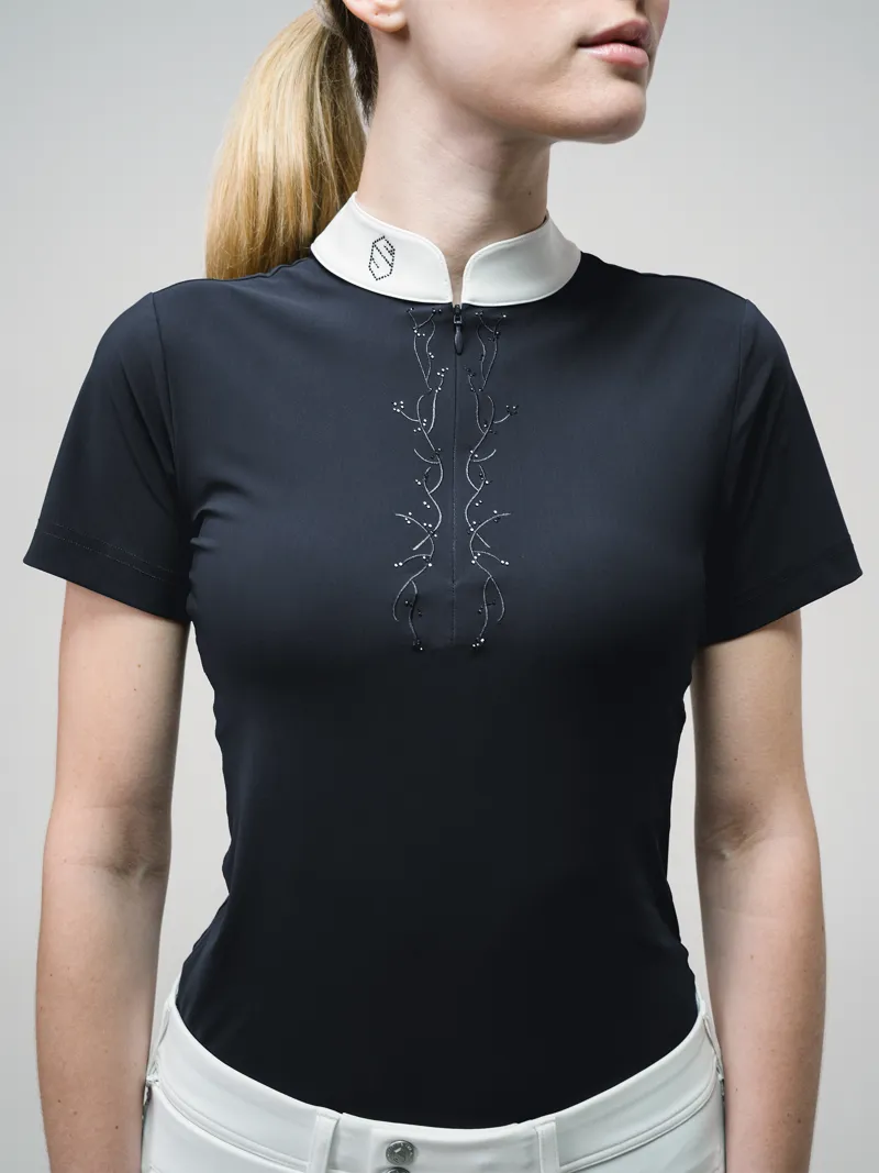 Samshield Loise Crystal Leaf Competition Shirt Navy