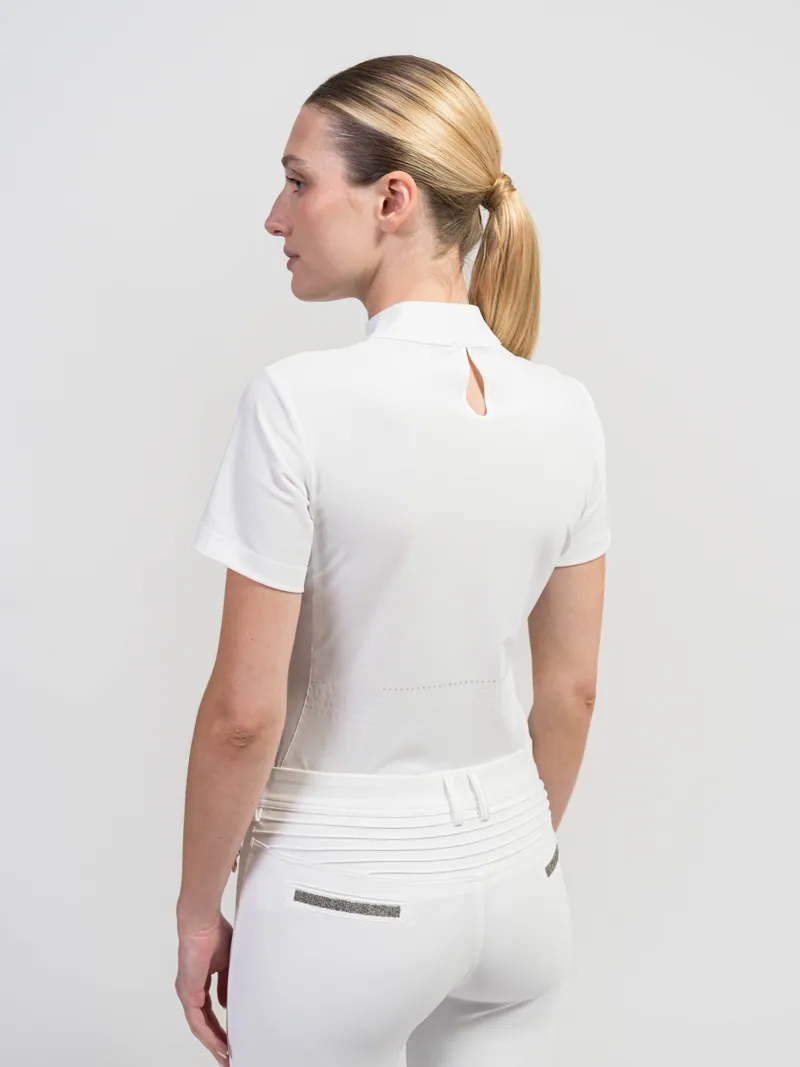 Samshield Loise Crystal Leaf Competition Shirt White-1