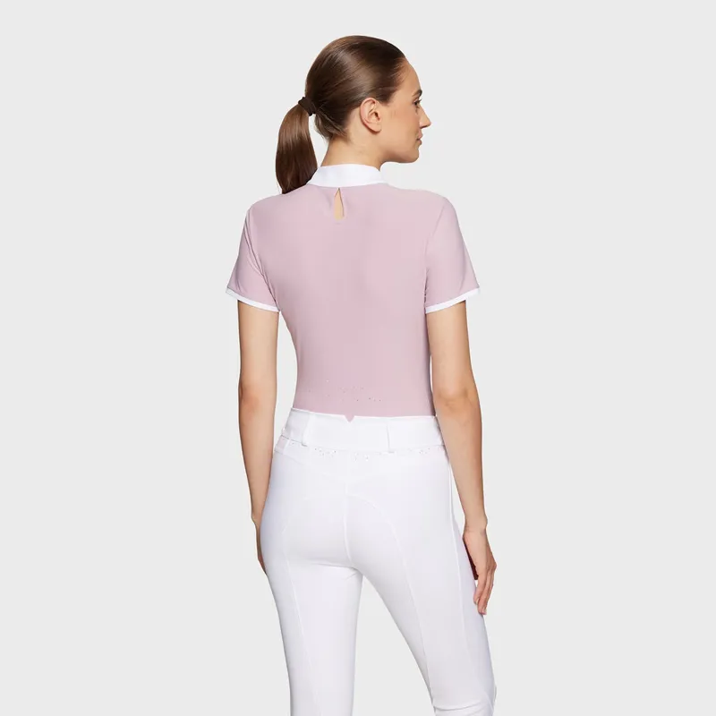 Samshield Louison Crystal Short Sleeved Competition Shirt Pink Blush-1