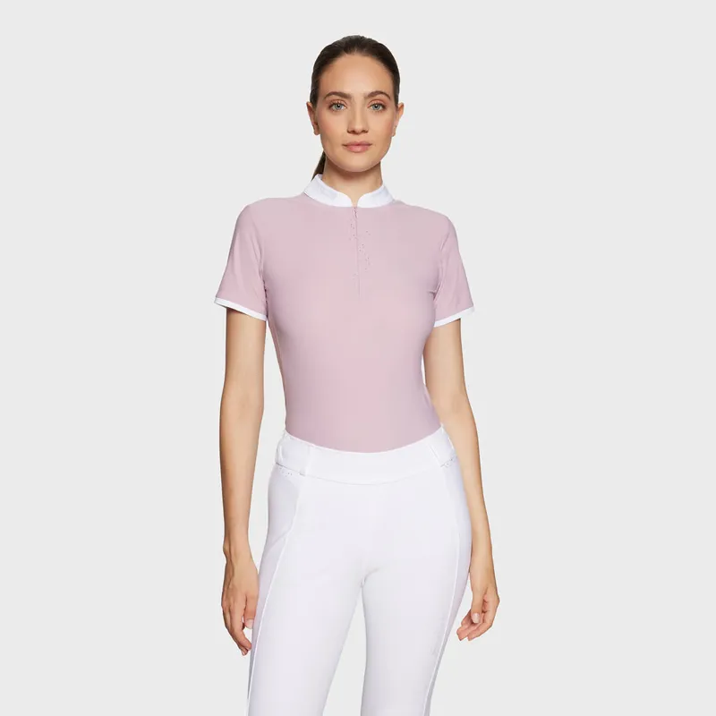 Samshield Louison Crystal Short Sleeved Competition Shirt Pink Blush