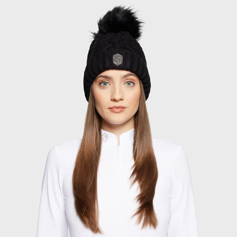 Samshield Nora Crys Intarsia Beanie - Black-1