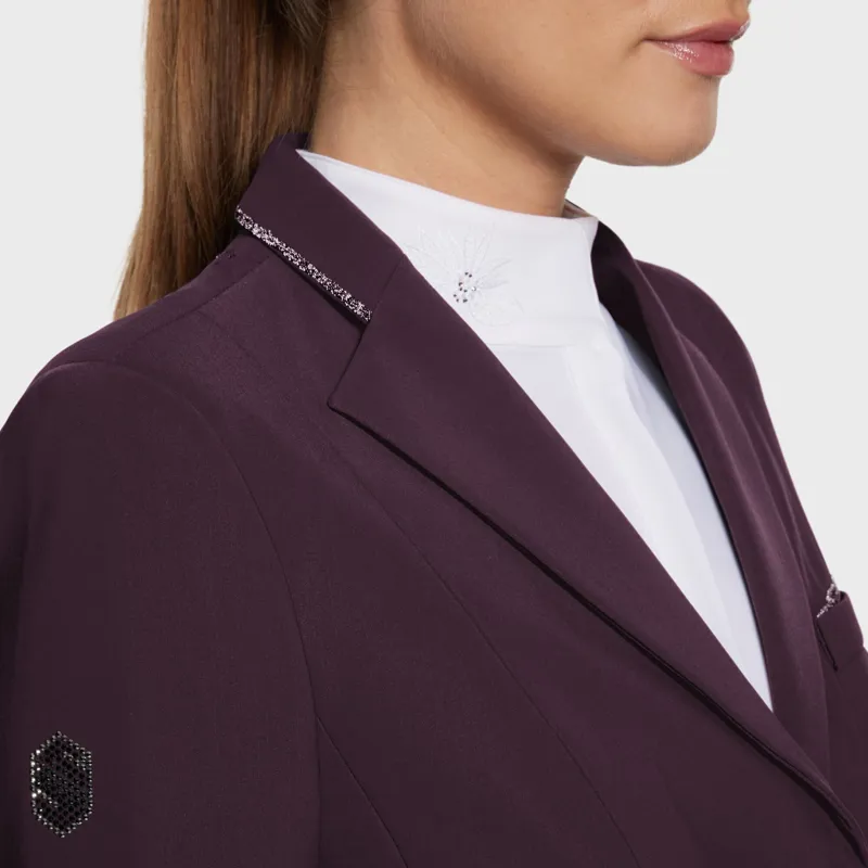 Samshield Victorine Crystal Fabric Jacket Plum-1