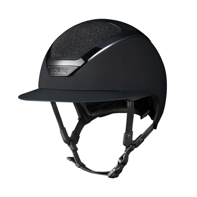 Kask Star Lady Riding Hat Swarovski Carpet - Black