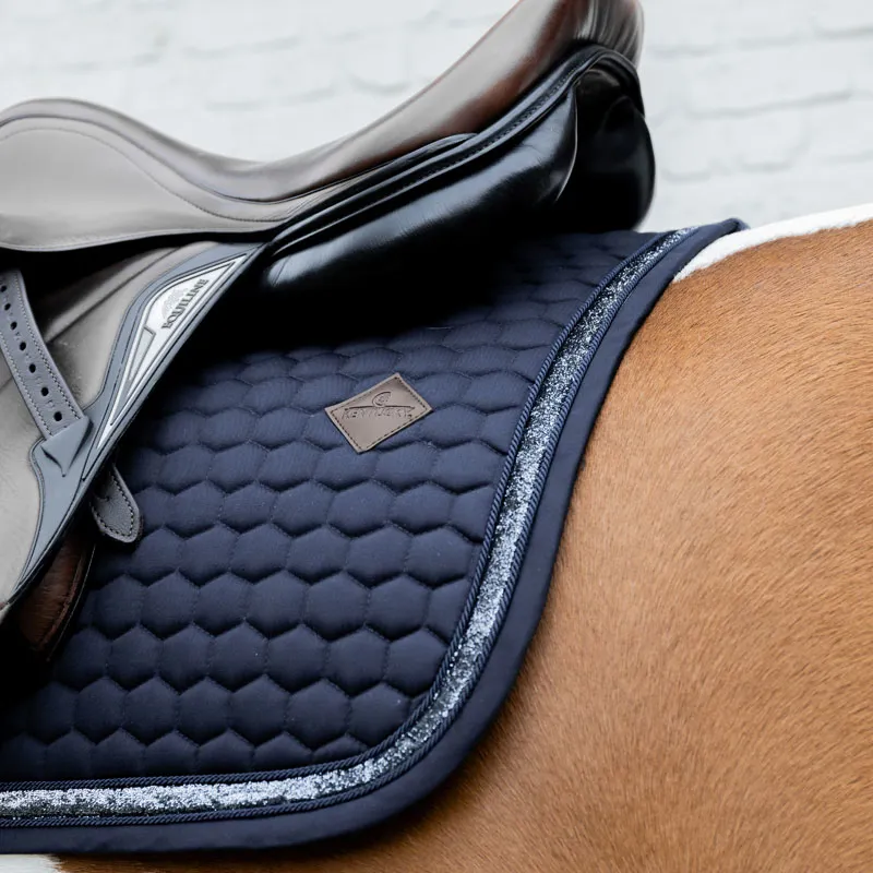 Kentucky Horsewear Saddle Pad Glitter Band Dressage Navy-1