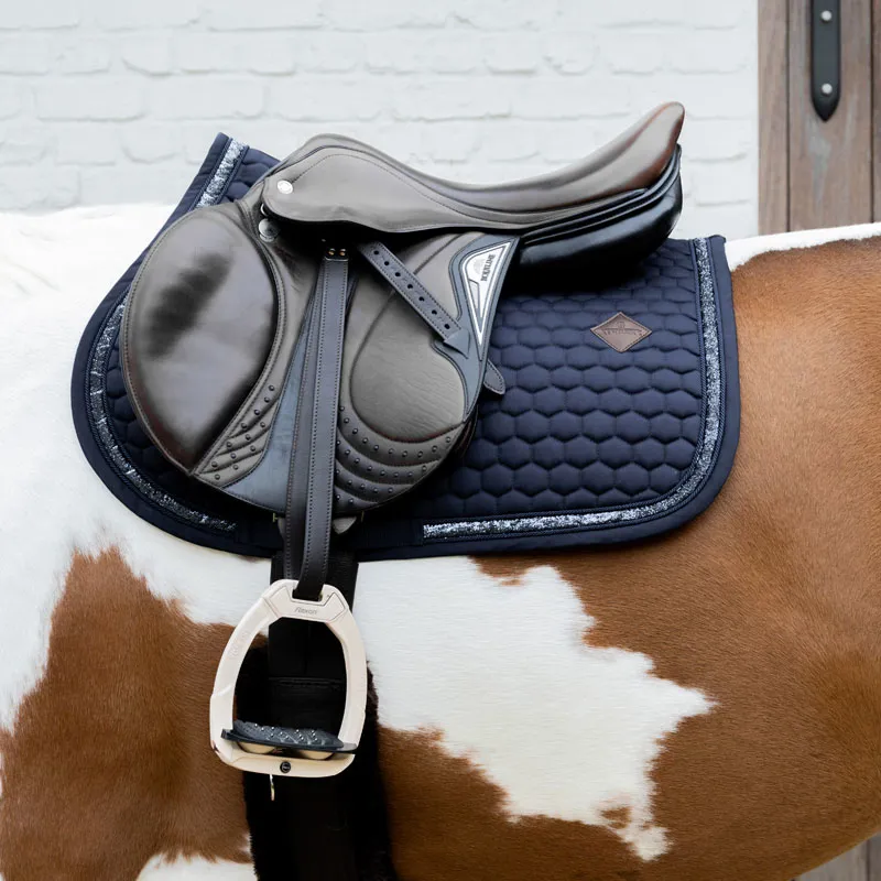 Kentucky Horsewear Saddle Pad Glitter Band SJ Navy