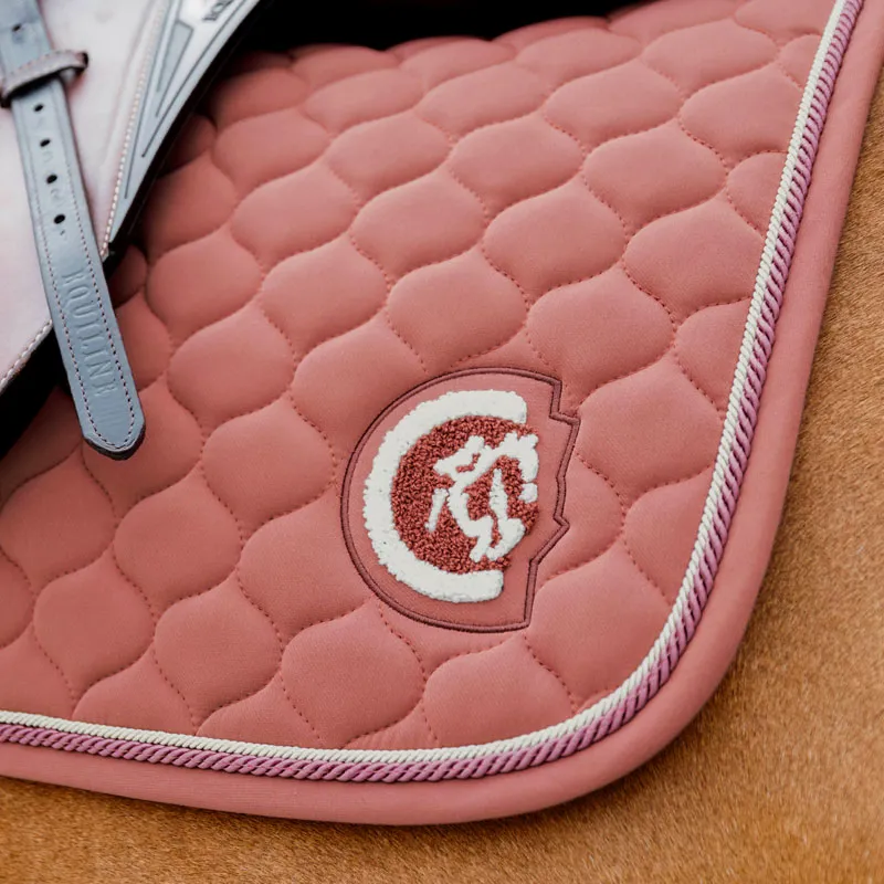 Kentucky Horsewear Saddle Pad Onion Quilt 3D Logo Fuchsia Show jump -1