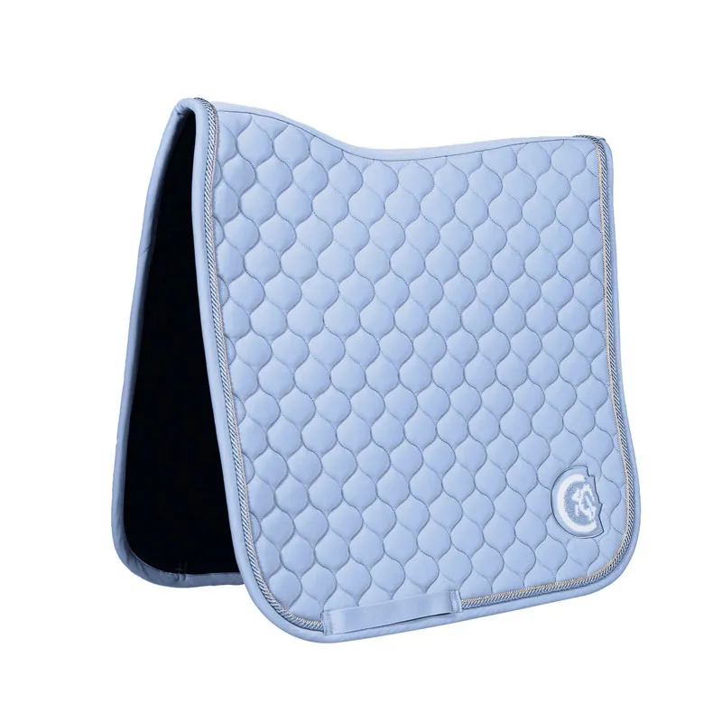 Kentucky Horsewear Onion Quilt 3D Logo Saddle Pad Dressage Light Blue