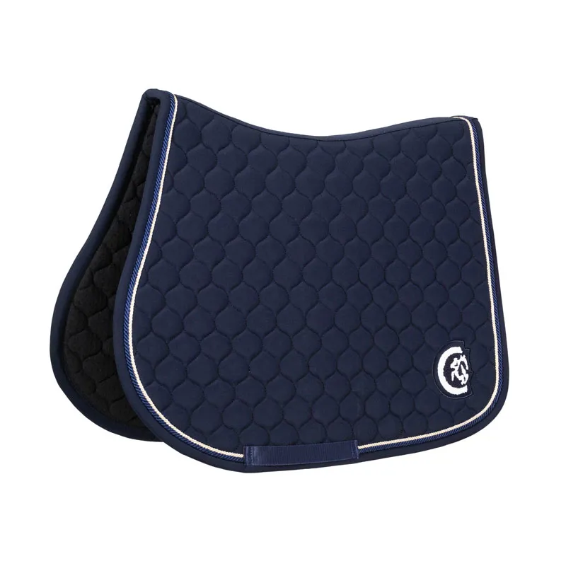 Kentucky Horsewear Saddle Pad Onion Quilt 3D Logo Fuchsia Show jump Navy