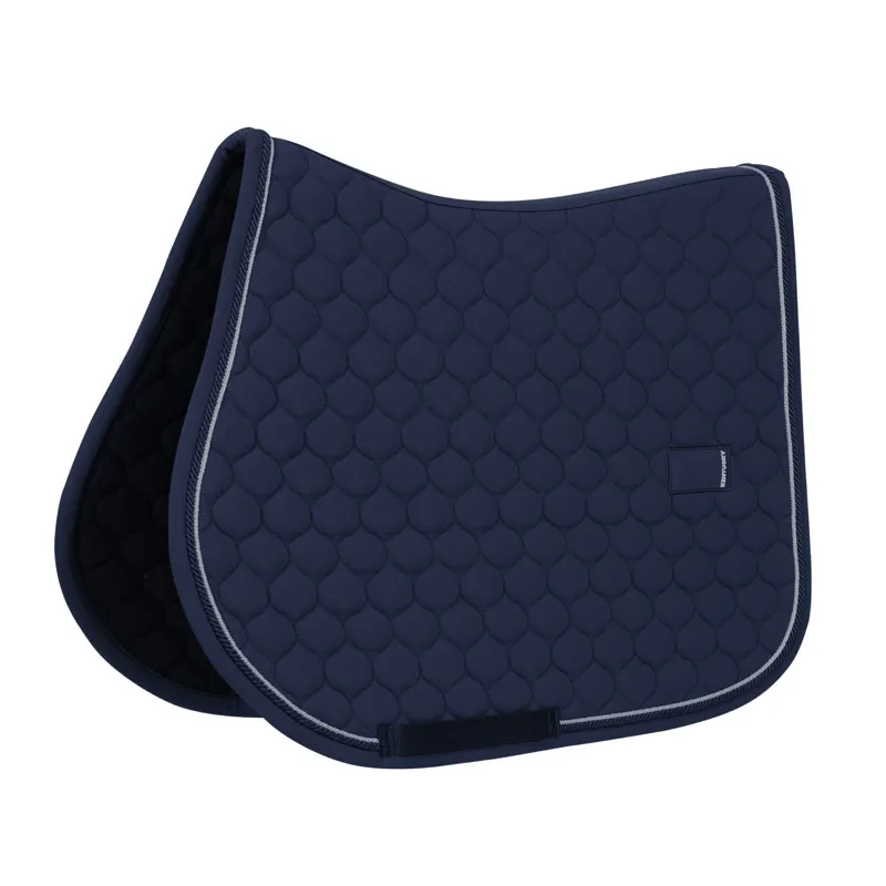 Kentucky Horsewear Saddle Pad Onion Quilt Rubber Logo Jumping Navy