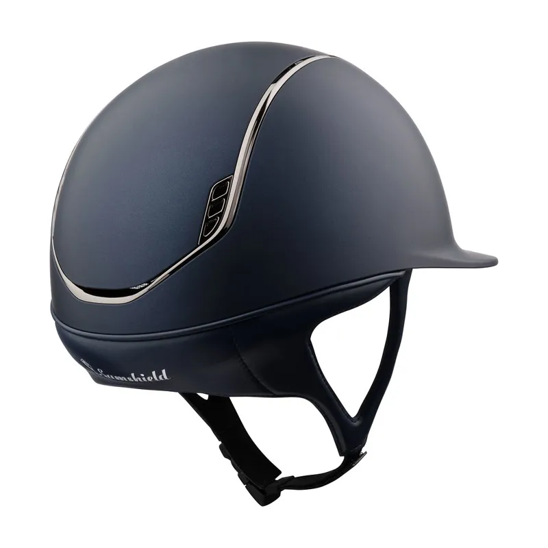 Samshield V2 Shadowmatt Riding Hat Blue 5 Crystals-1