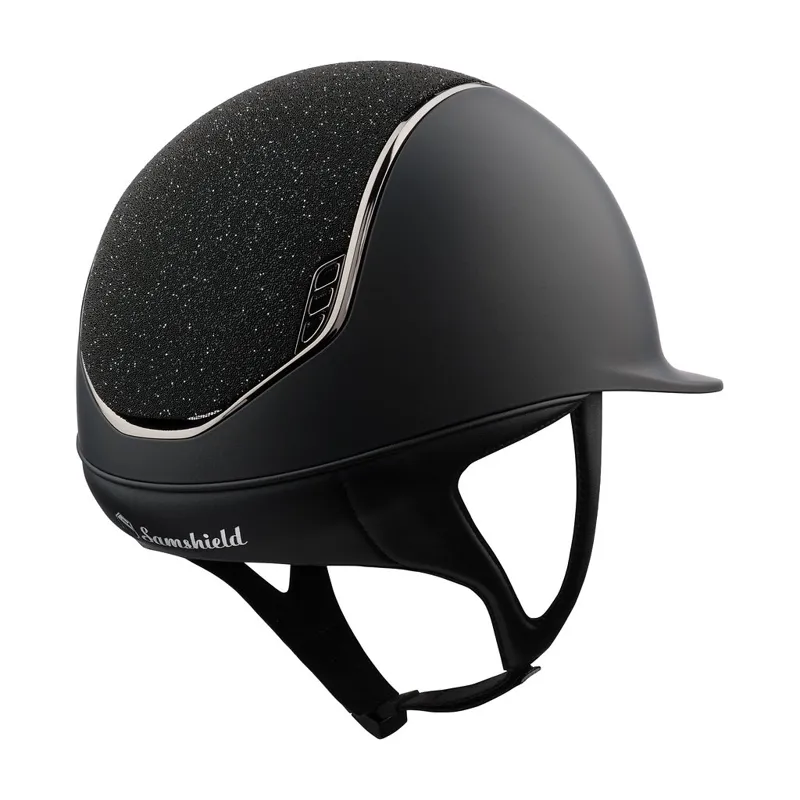 Samshield V2 Shadowmatt Riding Hat Black Crystal Fabric-1