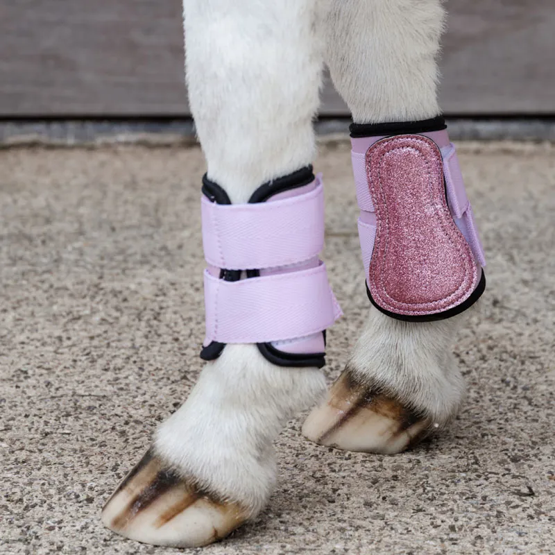 Kentucky Horsewear Turnout Boots Unicorn Glitter Old Rose Shetland