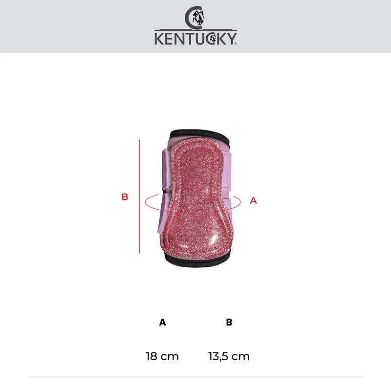 Kentucky Horsewear Turnout Boots Unicorn Glitter Old Rose Shetland-1