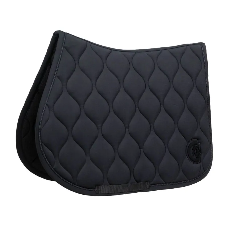Kentucky Horsewear Jumping Saddle Pad Wave 3D Logo Black