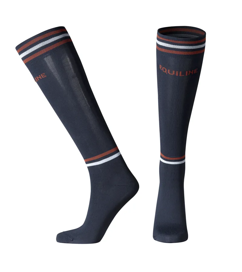 Equiline Escky Socks 39/42 - Blue/Orange