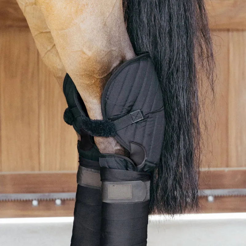 Kentucky Horsewear Transport and Stable Bandage Pad with Hock Protection Black
