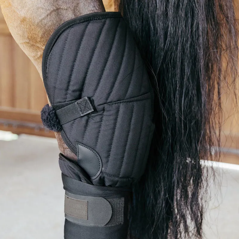 Kentucky Horsewear Transport and Stable Bandage Pad with Hock Protection Black-1