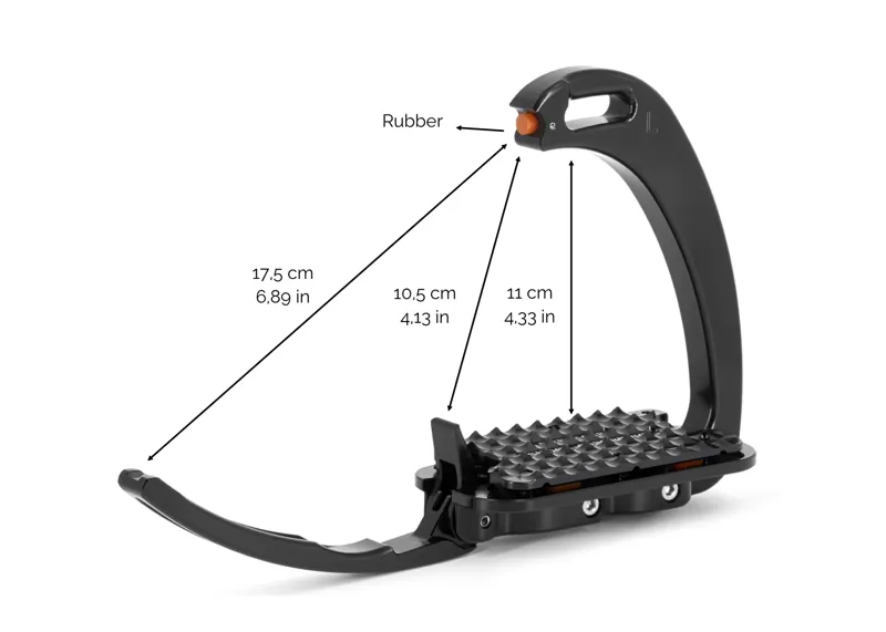 Tech Stirrups Venice Safety Young Rider Silver/Pink-1