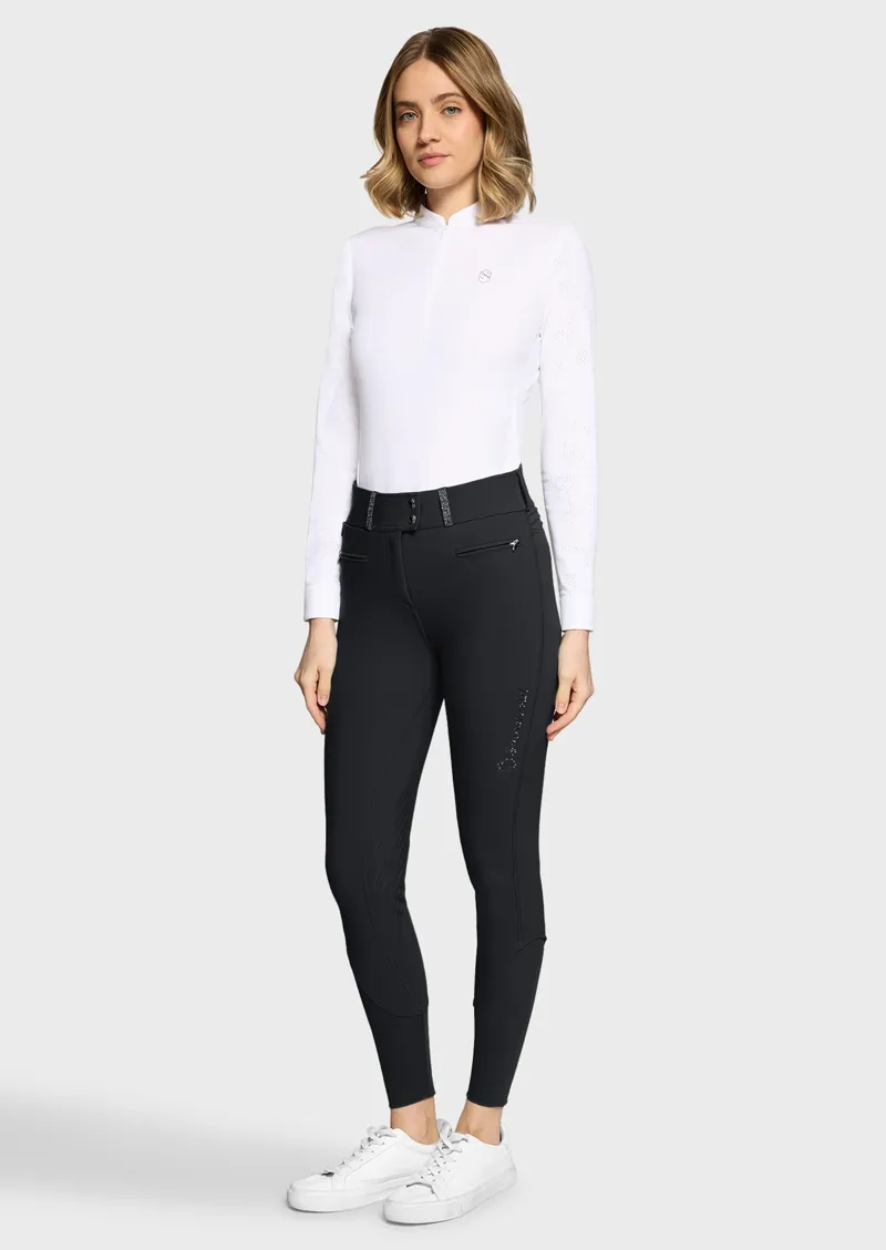 Samshield Claranova Full Grip Horse Riding Breech - Black	-2