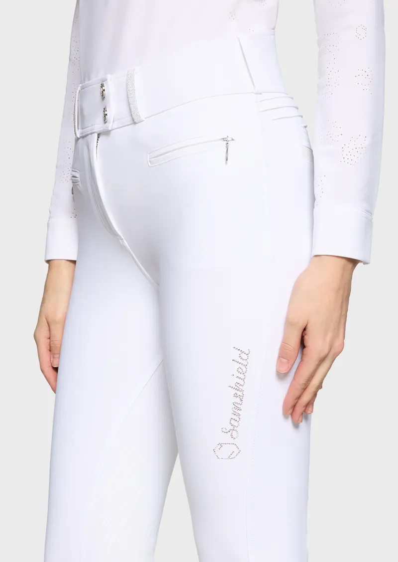 Samshield Claranova Full Grip Horse Riding Breech - White