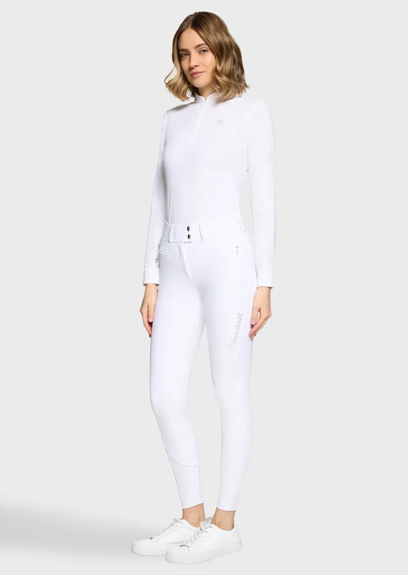 Samshield Claranova Full Grip Horse Riding Breech - White-2