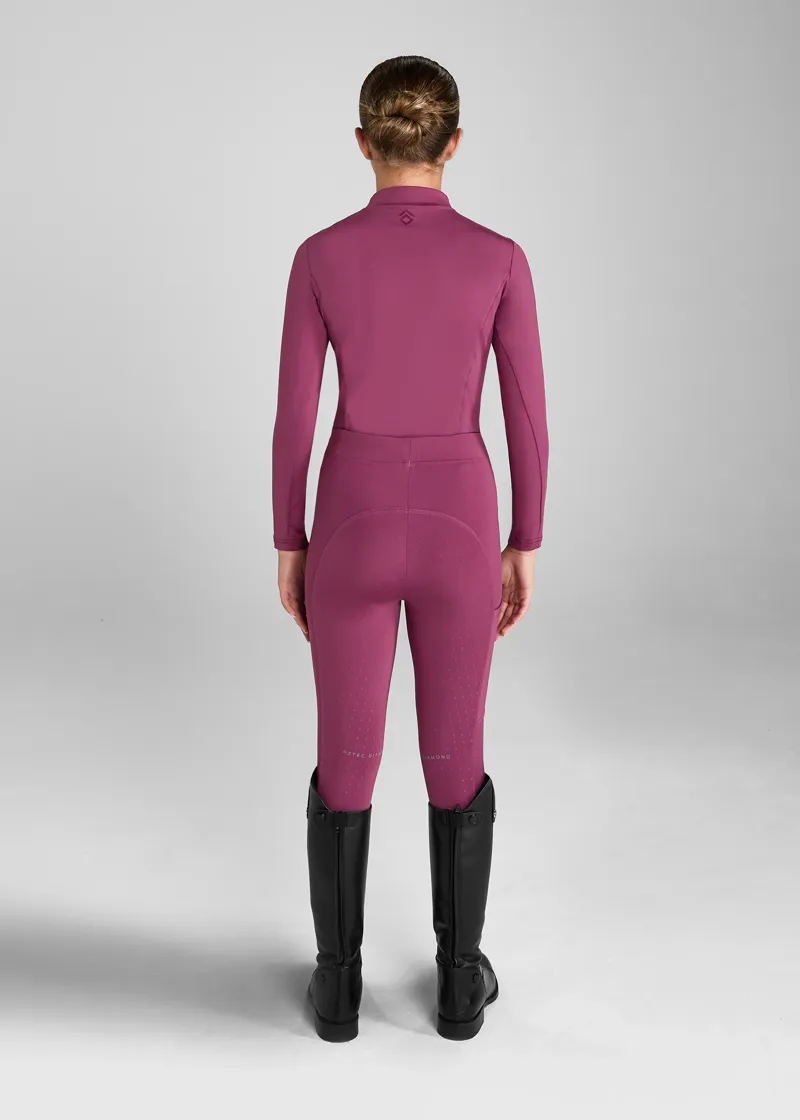 Aztec Diamond YR Raspberry Full Seat Leggings-3