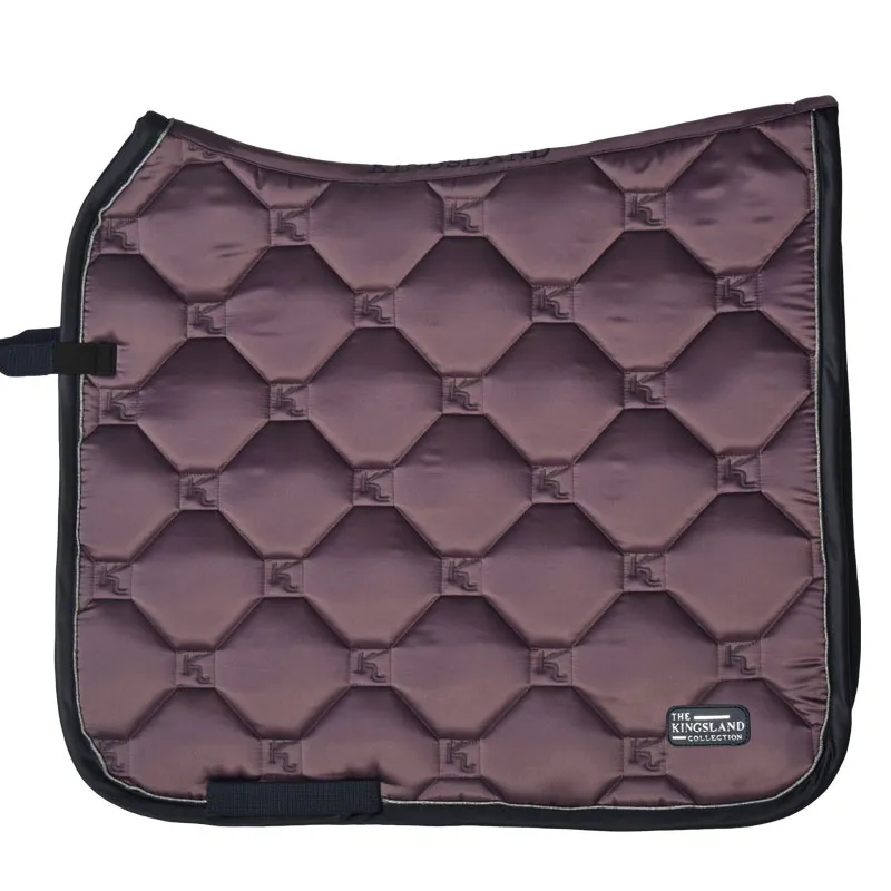 Kingsland Blair Satin Dressage Saddle Pad Purple Flint 