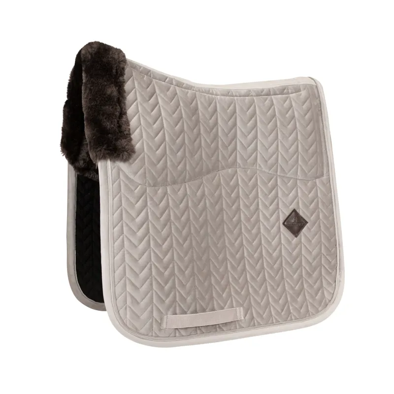 Kentucky Horsewear Skin Friendly Saddle Pad Velvet Dressage Beige