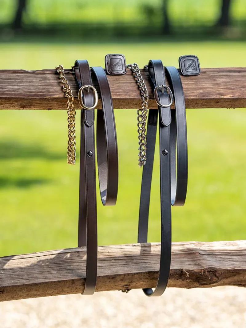LeMieux Leather Trot up Chain Black One Size-1