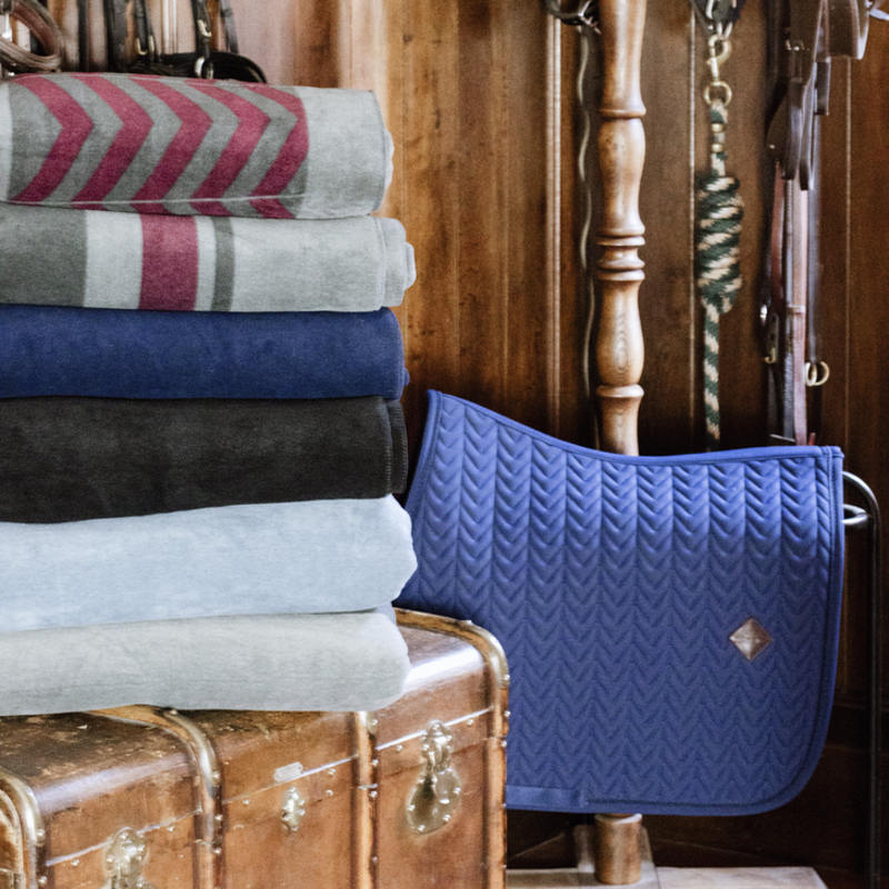 Kentucky Horsewear Heavy Fleece Rug Square Navy-4