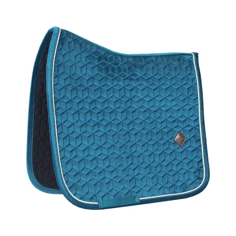 Kentucky Horsewear Saddle Pad Velvet Dressage Emerald